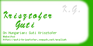 krisztofer guti business card